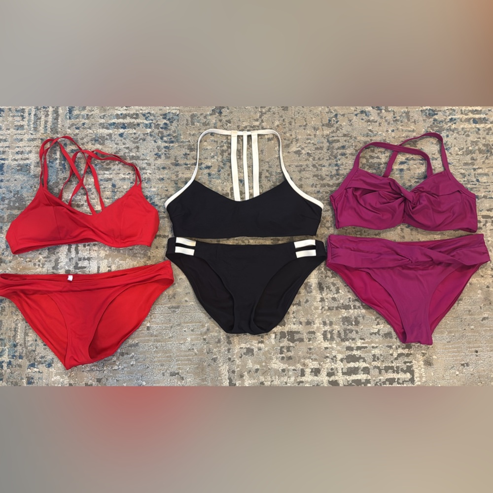 EUC like new athleta bathing suit bundle size M